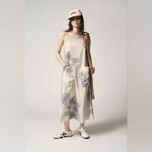 NWT XS Urban Outfitters Stephie‎ Mixed Plaid Midi Dress